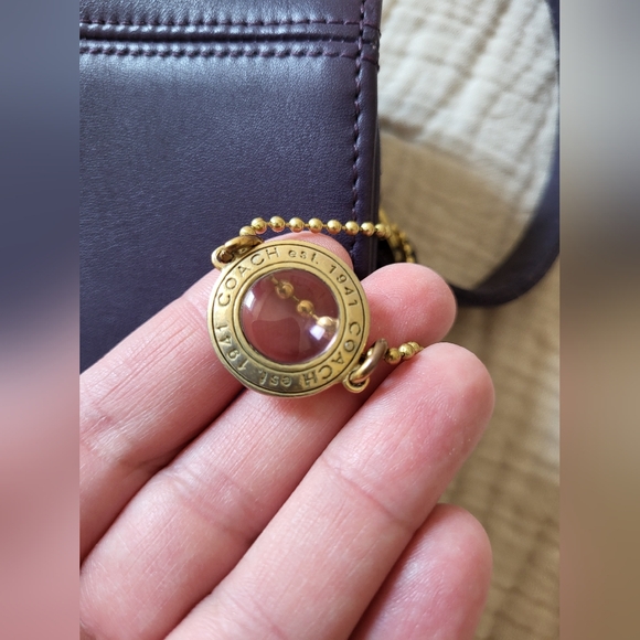 RARE VINTAGE COACH Ink (Dark Purple) Tribecca Flap 9092 - Picture 3 of 16